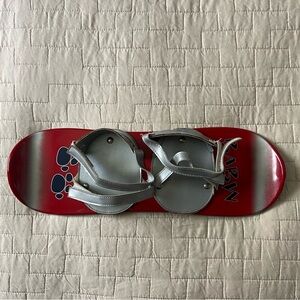 Build-A-Bear Snowboard Red and Gray 14”